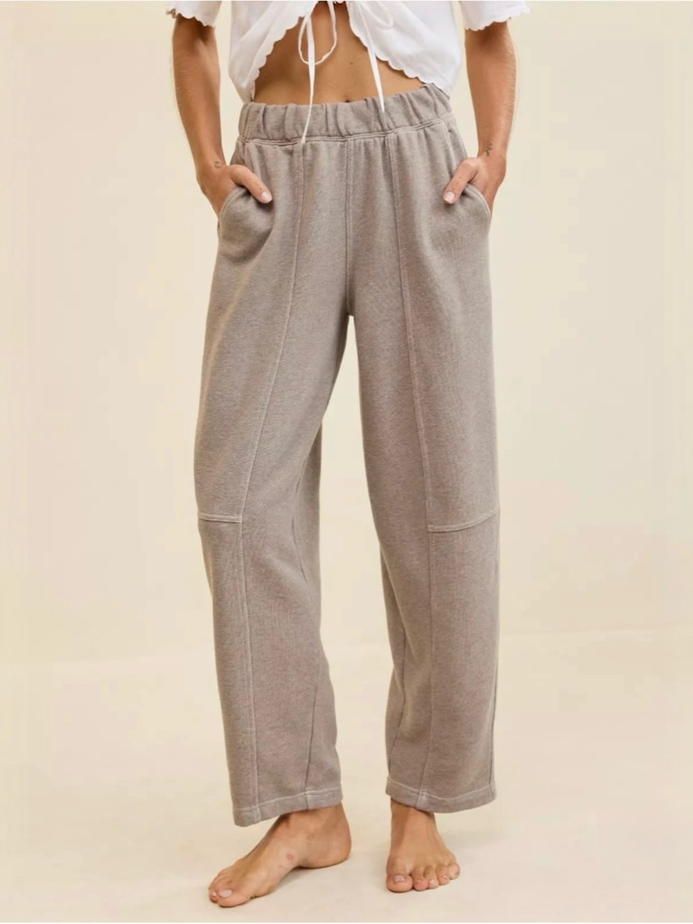 Aerie Seam Front Barrel Sweatpants